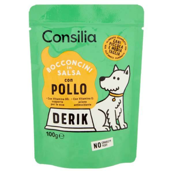 Consilia Derik Cane Bocconcini in Salsa con Pollo 100 g