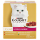 PURINA GOURMET Gold Doppio Piacere Anatra & Tacch/Manzo & Pollo/Pesce Oceano/Coniglio & Fegato 8x85g