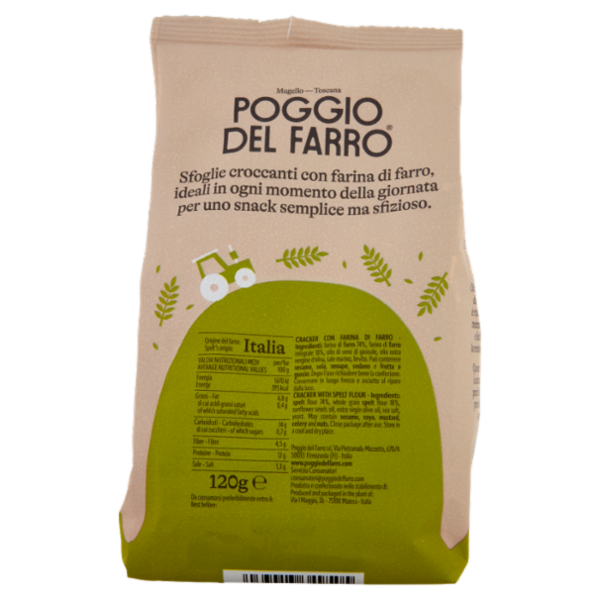 Poggio del Farro Cracker di Farro 120 g
