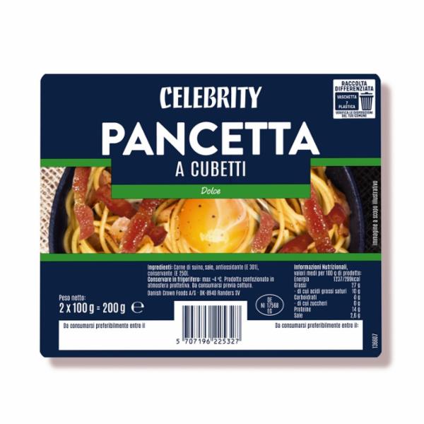 Celebrity Pancetta Dolce Cubetti 200 g