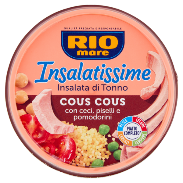 Rio mare Insalatissime Insalata di Tonno cous cous con ceci, piselli e pomodorini 200 g