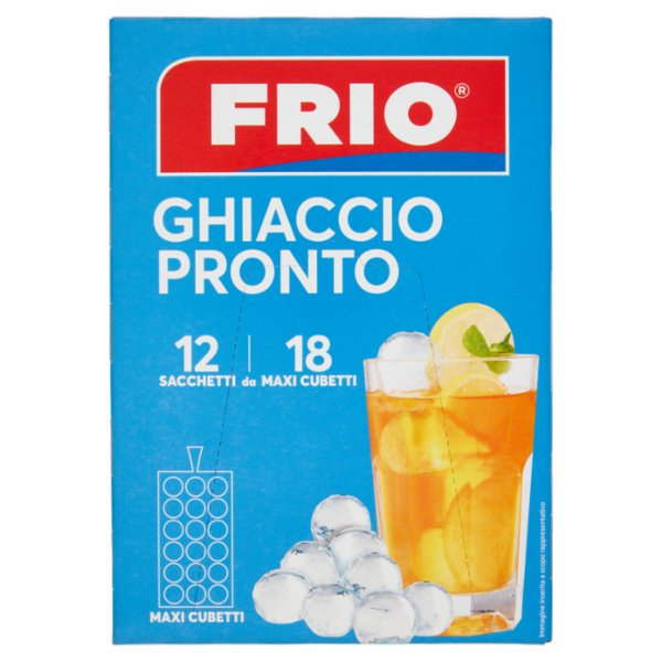 Frio Ghiaccio Pronto Sacchetti da 18 Maxi Cubetti 12 pz
