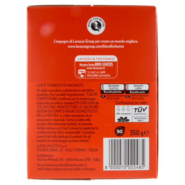 Lavazza Suerte 50 Cialde Compostabili* 350 g