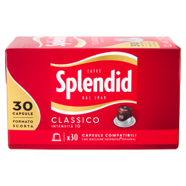 Splendid Classico 10 - 30 Capsule Caffè Compatibili con Macchine Nespresso*® Original 156g