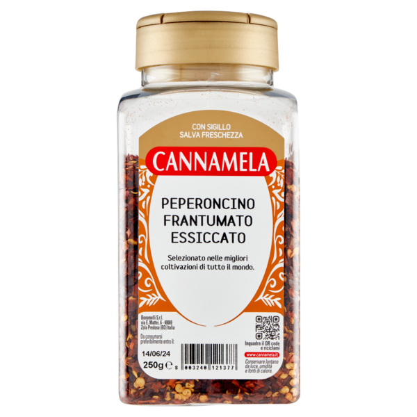 Cannamela Peperoncino Frantumato Essiccato 250 g