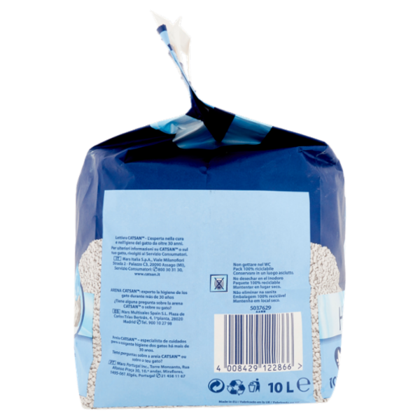 Catsan Lettiera Gatto Hygiene Plus 10 L
