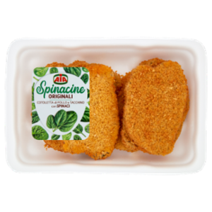 Aia Spinacine Originali Cotoletta Di Pollo e Tacchino Con Spinaci 0,660 Kg