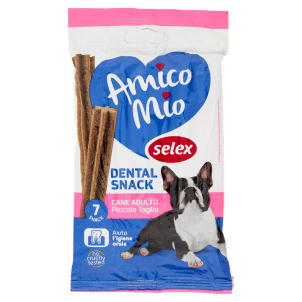 Selex Amico Mio Cane di Taglia Medio/Piccola Dental Snack 7 Pezzi 110 g
