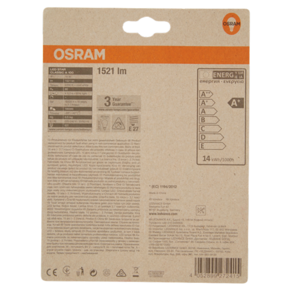 Osram Led Star Classic A 100 Cool White 100W E27