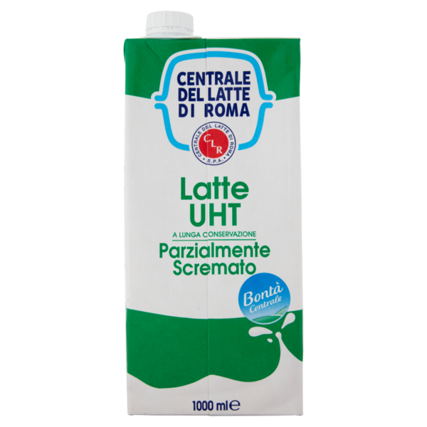 Centrale del Latte di Roma Latte UHT a Lunga Conservazione Parzialmente Scremato 1000 ml
