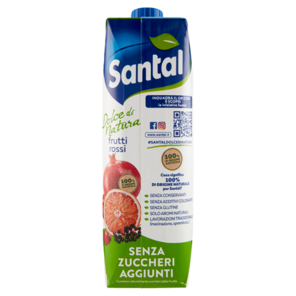 Santàl Dolce di Natura frutti rossi Senza Zuccheri Aggiunti 1000 ml