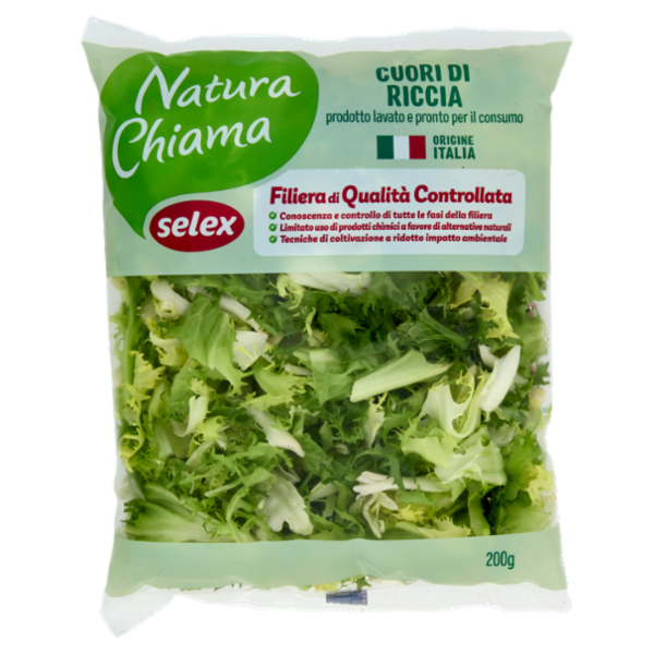 Selex Natura Chiama Indivia Riccia Lavata e Pronta da Condire 200 g