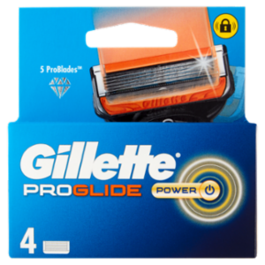 Gillette Proglide Power Lamette Di Ricambio Per Rasoio Da Uomo, 4 Ricariche