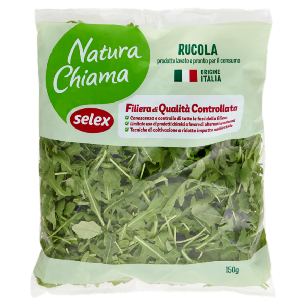 Selex Natura Chiama Rucola Lavata e Pronta per il Consumo 150 g