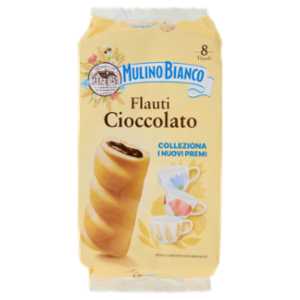 Mulino Bianco Flauti Cioccolato Merenda Senza Additivi Conservanti 8 Pezzi 280g