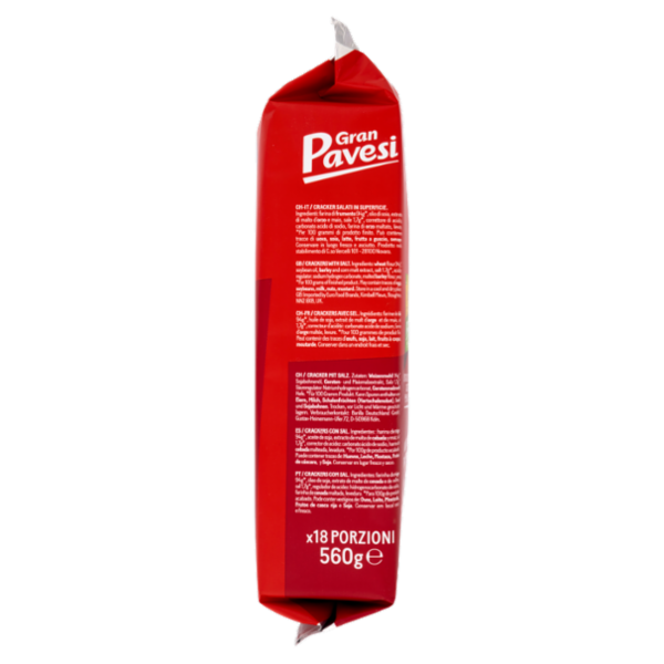 Gran Pavesi il Cracker Salato con Grano 100% italiano 560g