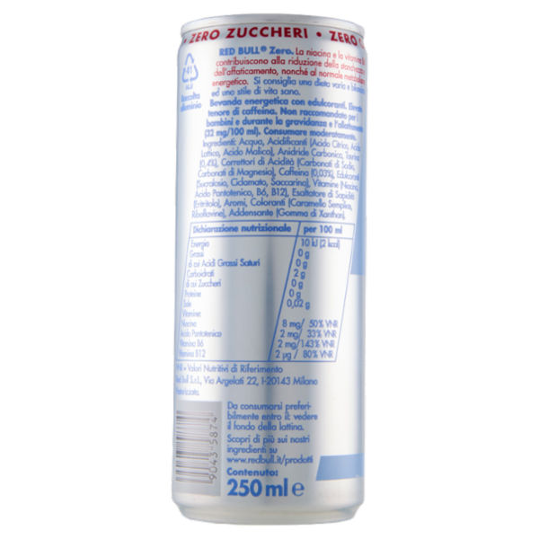 Red Bull Energy Drink, Zero Calorie, 250 ml
