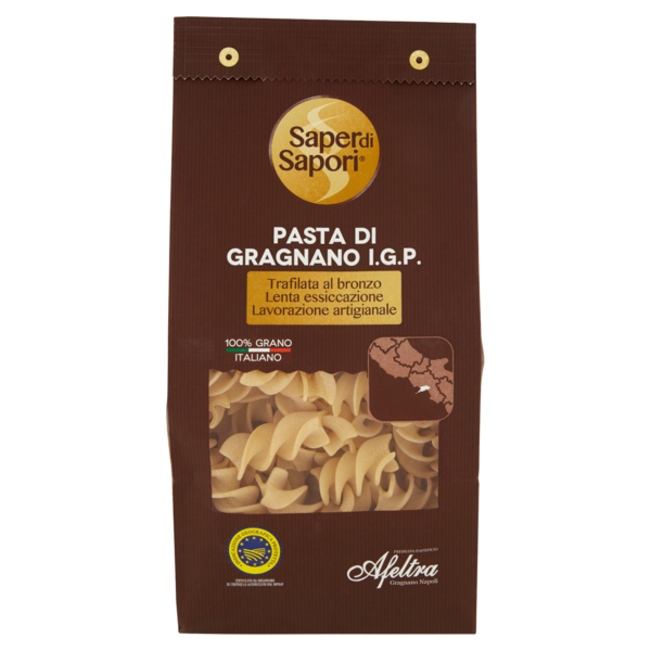 Selex Saper di Sapori Pasta di Semola di Gragnano I.G.P. Fusilloni 500 g