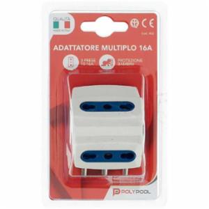 Poly Pool Adattatore Multiplo Sicury 16 A Tripla 452