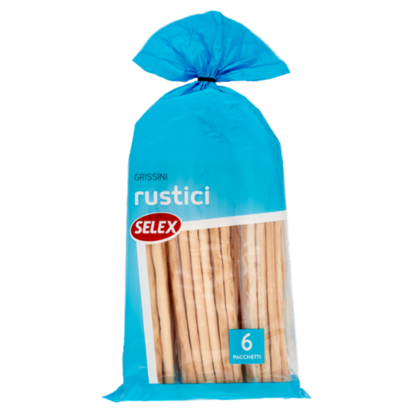 Selex Grissini Rustici in Confezioni Salvafreschezza 6 x 50 g 