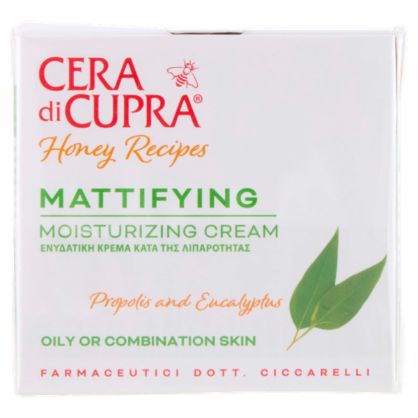 Cera di Cupra Ricette di Miele Crema Idratante Opacizzante Pelli Miste o Grasse 50 ml