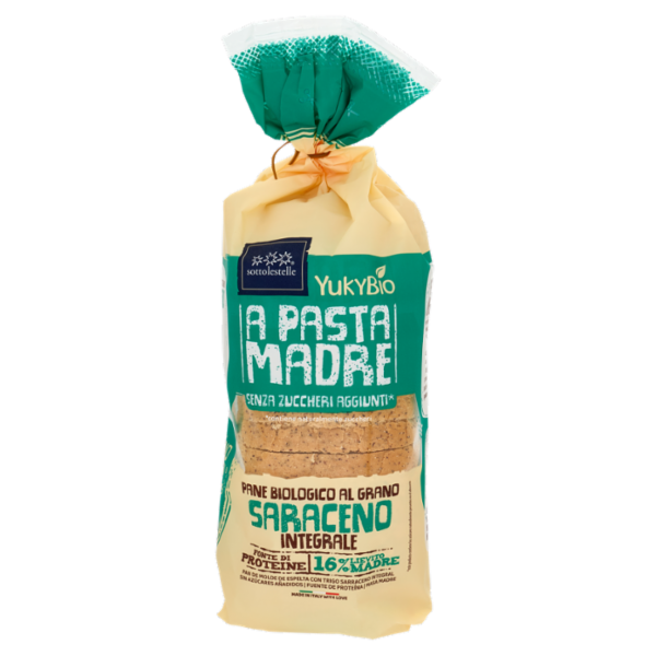 YukyBio A Pasta Madre Pane Biologico al Grano Saraceno Integrale 400 g