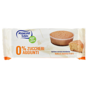 Mangiar Sano 0% Zuccheri Aggiunti Tortino Carota Mandorla 4 x 45 g