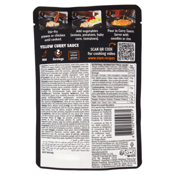 Siam Thai Yellow Curry Sauce 200 g