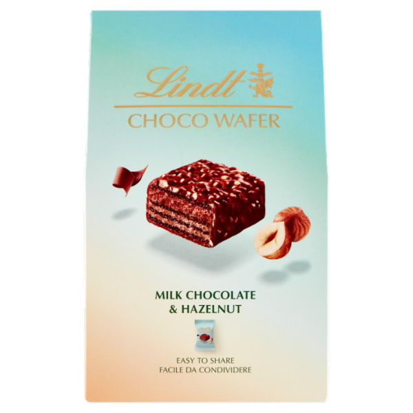 Lindt choco wafer astuccio cioccolato latte nocciola 135 g