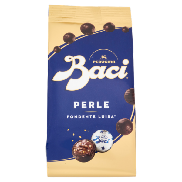 BACI PERUGINA Perle Cioccolatini Fondenti ripieni alle Nocciole Sacchetto 154g
