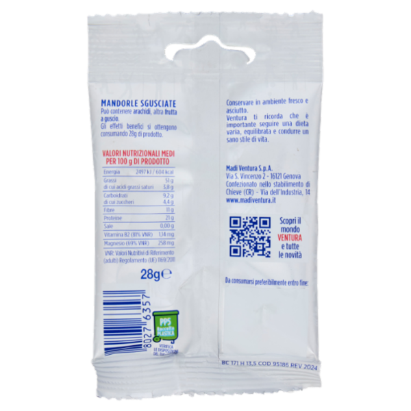 Ventura BBFit Mandorle 28 g