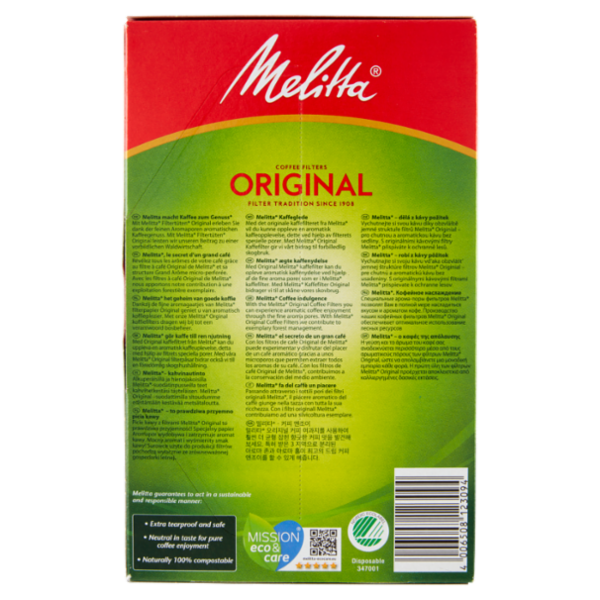 Melitta Original Coffee Filters 1x2 40 pz