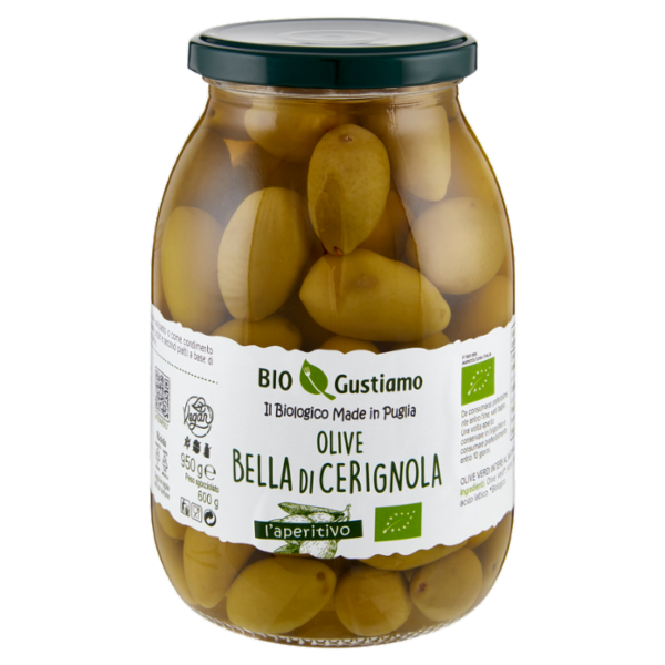 Bio Gustiamo Olive Bella di Cerignola 950 g
