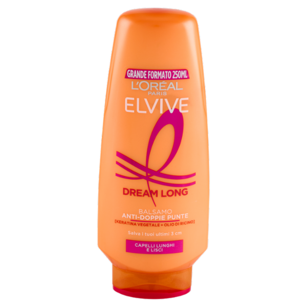 Elvive Dream Long Balsamo Anti-Doppie Punte, per Capelli Lunghi e Lisci, 250 ml