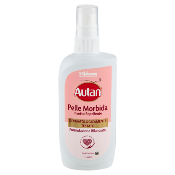 Autan Pelle Morbida Vapo Insetto Repellente e Antizanzare comuni e Tigri 100ml