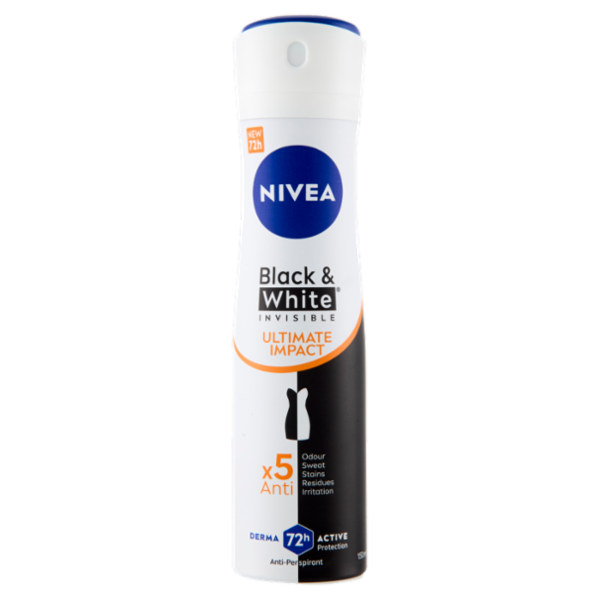 Nivea Black & White Invisible Ultimate Impact Anti-Perspirant 150 ml
