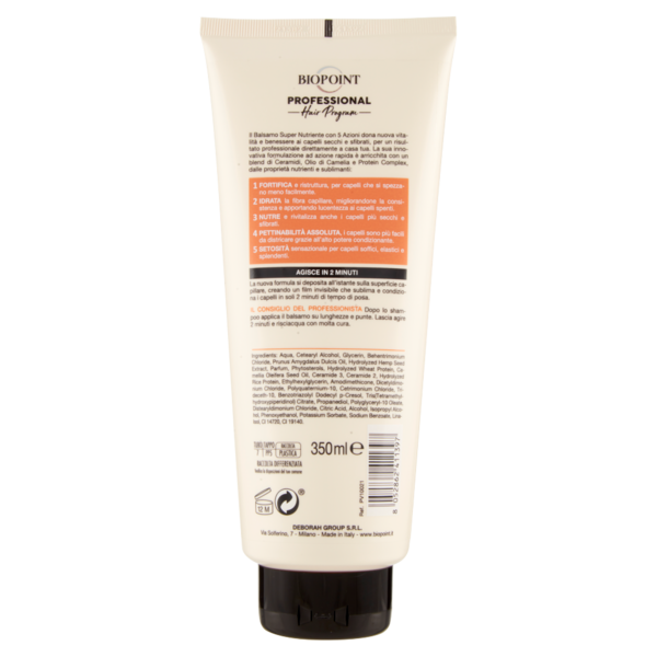 Biopoint Professional Hair Program Balsamo Super Nutriente 350 ml