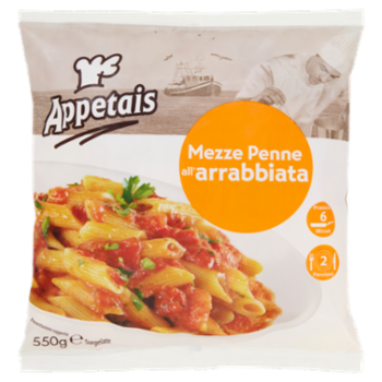 Appetais Mezze Penne All'Arrabbiata Surgelate 550 g