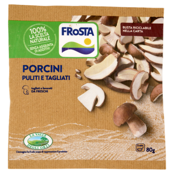 FRoSTA Porcini Puliti e Tagliati 80 g