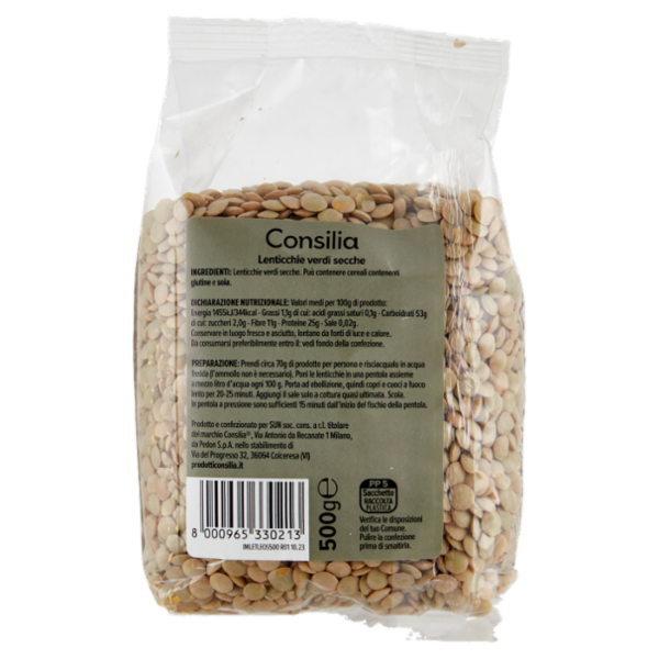 Consilia Lenticchie Verdi 500 g