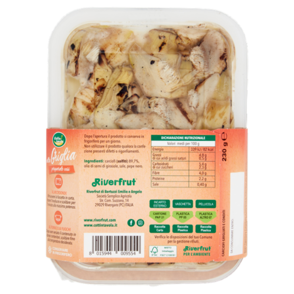 Cottin tavola alla Griglia Carciofi 230 g