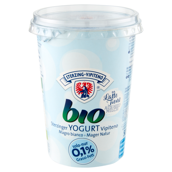 Sterzing Vipiteno bio Yogurt da Latte Fieno Magro bianco 500 g