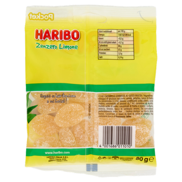 Haribo Zenzero Limone 80 g