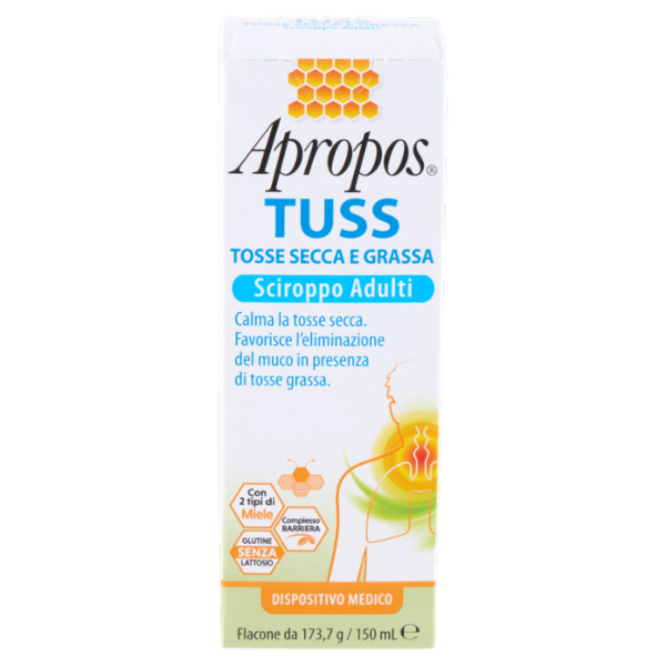 Apropos Tuss Tosse Secca e Grassa Sciroppo Adulti 150 mL