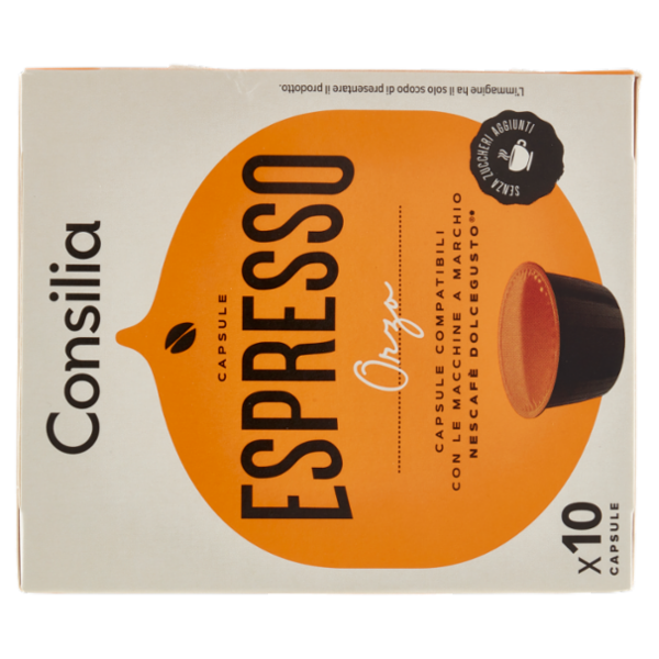 Consilia Orzo Espresso in Capsule Compatibili Dolce Gusto 10 pezzi