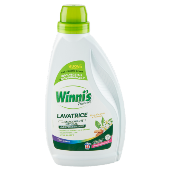 Winni's Naturel Lavatrice Capi colorati Fiori d'arancio e Sandalo 25 Lavaggi 1,125 l
