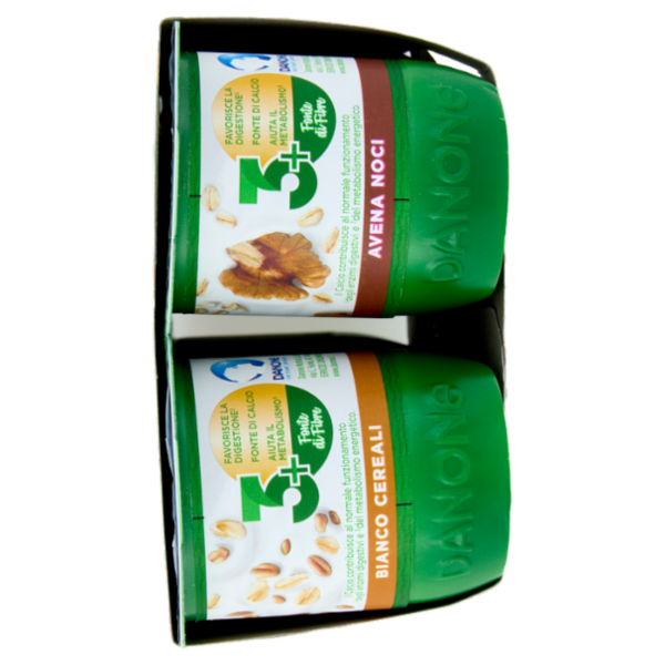 ACTIVIA Fibre e Frutta,Yogurt con Probiotico Bifidus,mix Cereali Bianco/Pera/Avena Noci/Kiwi,8x125g