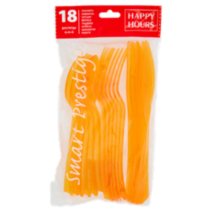 Smart Prestige Happy Hours Posate Mandarine 18 Pz