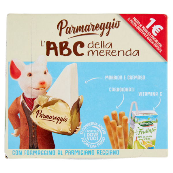 Parmareggio l'ABC della merenda con Formaggino al Parmigiano Reggiano