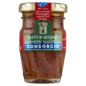 Consorcio Filetti Di Acciughe In Olio Di Oliva Extra Vergine Biologico 80 g